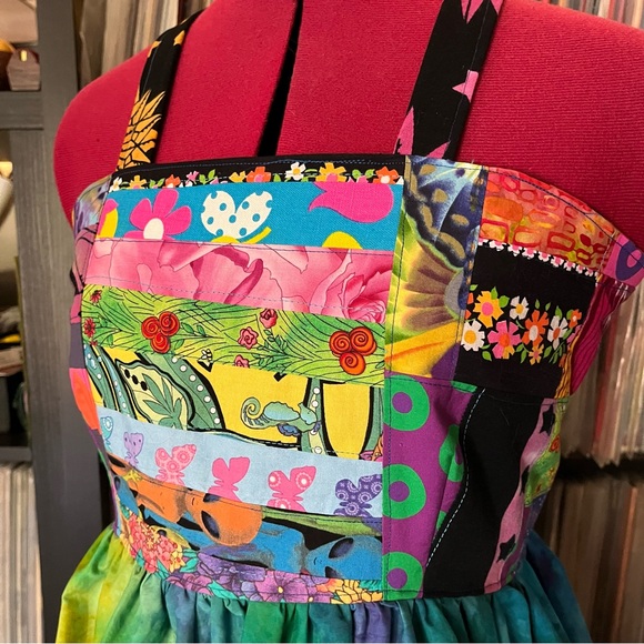 Apron top corset open back festival Fishman donuts phish ice dyed ♻️⭕️🌈 - Picture 5 of 10